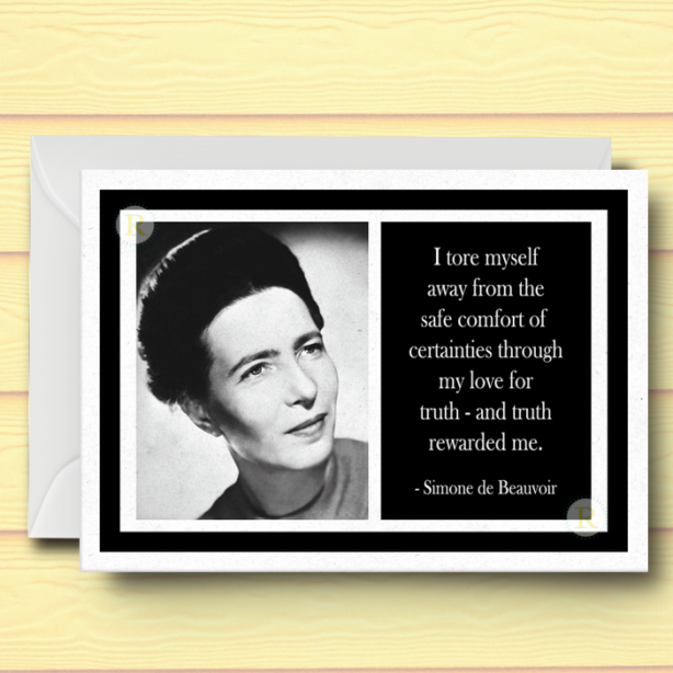 Simone de Beauvoir Card
